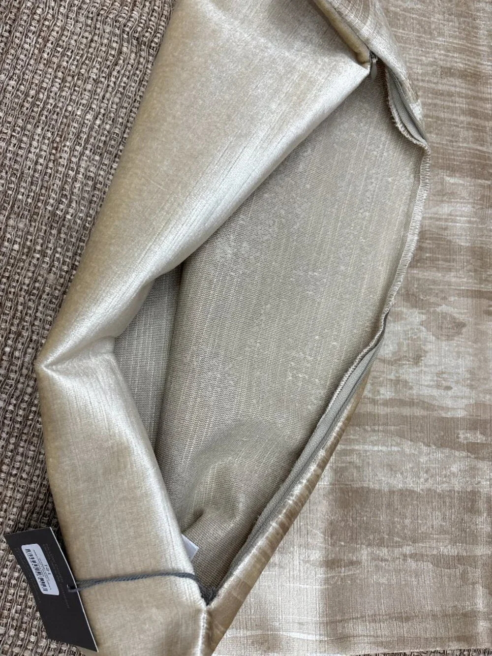 RH Restoration Hardware Velvet Brushstroke Abstract Pillow Cover